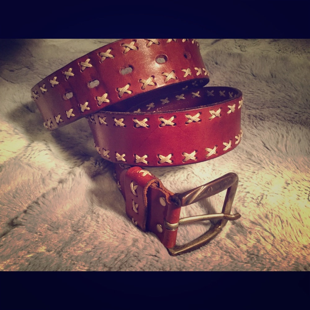 Italian leather belt